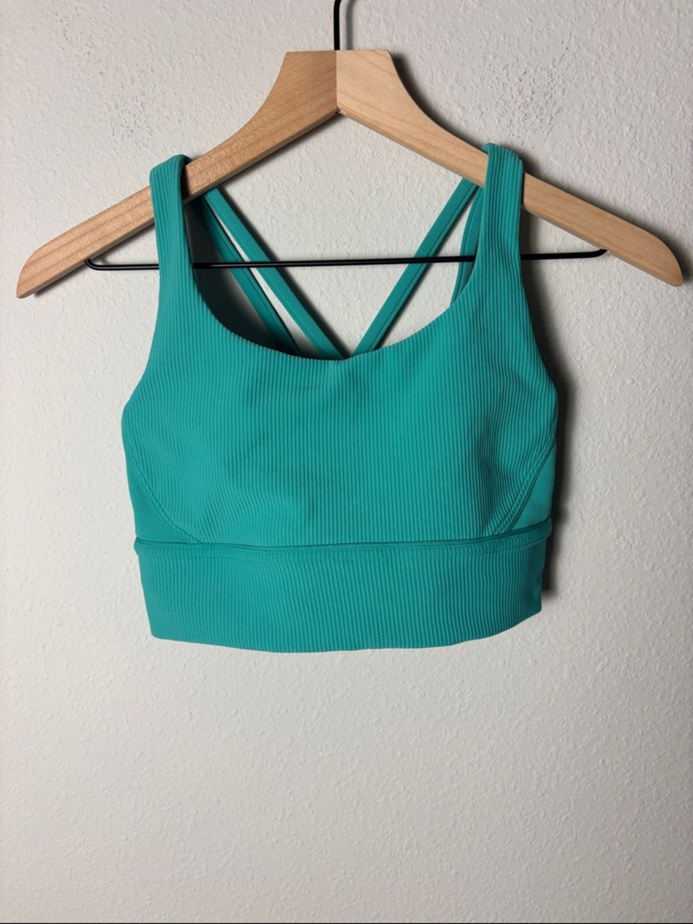 lululemon athletica Teal Ribbed Sports Bra